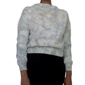 Anthropologie Green Tie Dye Sweatshirt